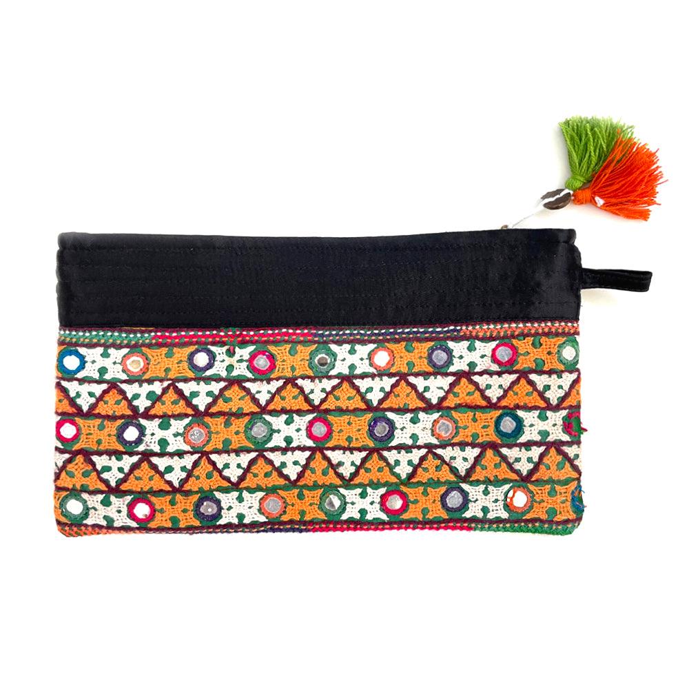 Black Floral Square Clutch | Clutches and More